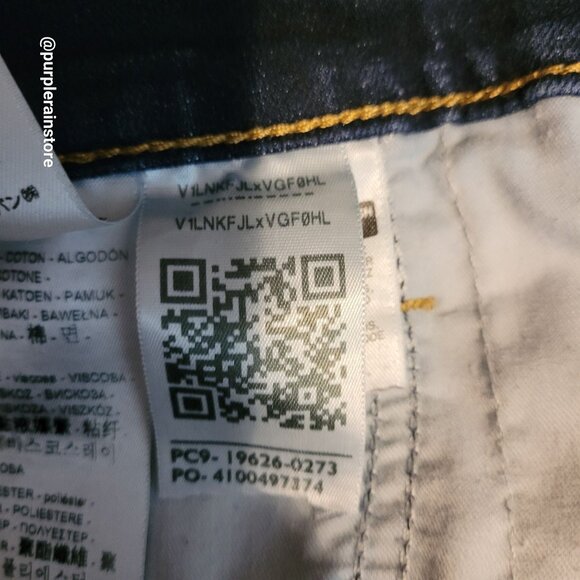 Levi's Jeans Size 34 Skinny Mid Rise 311 Shaping Tummy Control Dark Wash Stretch - Picture 7 of 13